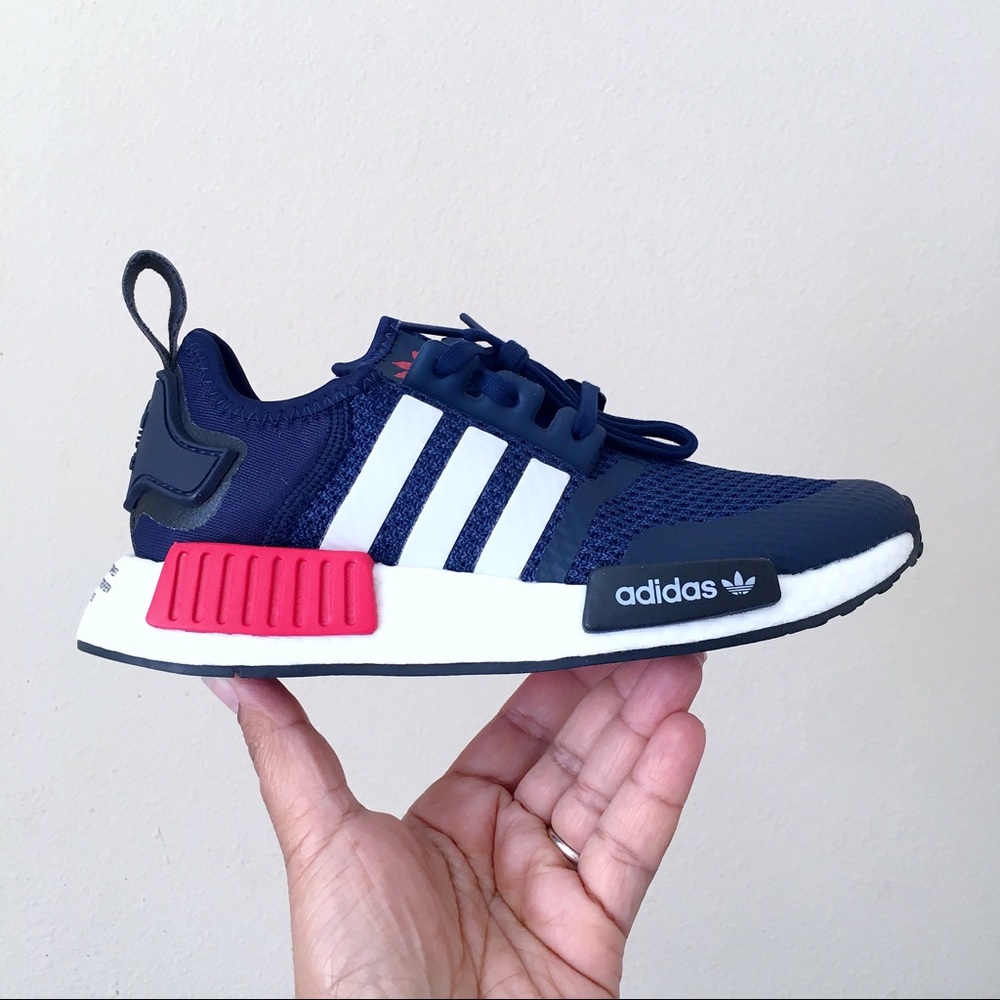 Adidas NMD R1 Red White Collegiate Navy Blue Japanese